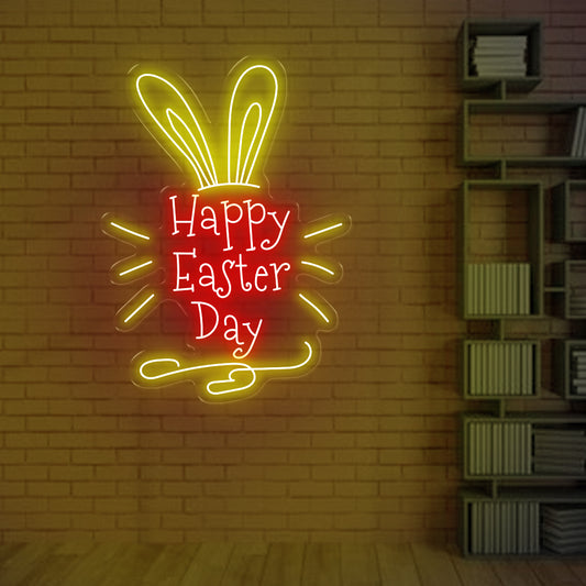Happy Easter Day - Bunny 2 - Oasis Neon Signs