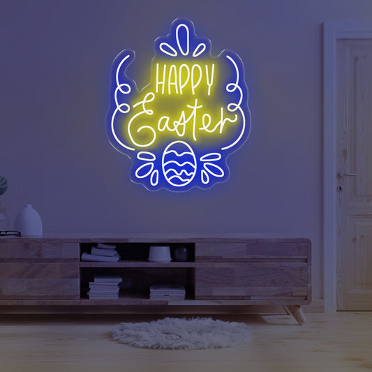 Happy Easter eggs - Oasis Neon Signs