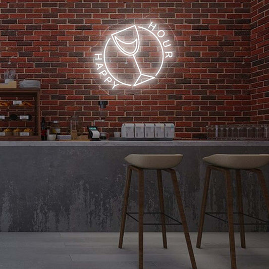 Happy Hour Neon Lights - Oasis Neon Lights