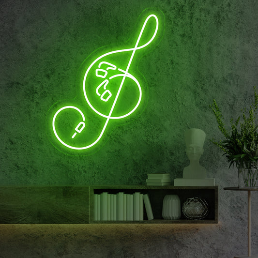Clef Neon Sign