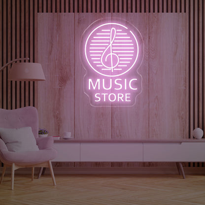 Music Store Neon Lights - Oasis Neon Lights