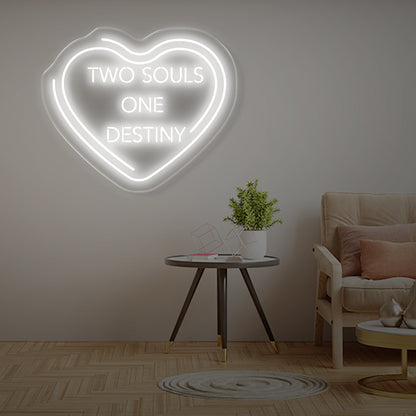 Two Sould One Destiny Neon Lights - Oasis Neon Lights