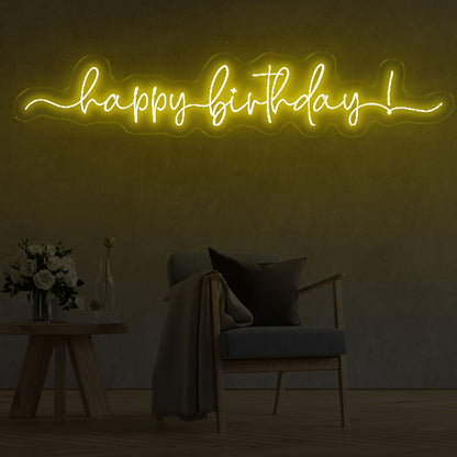 Happy Birthday Neon Signs - Oasis Neon Signs