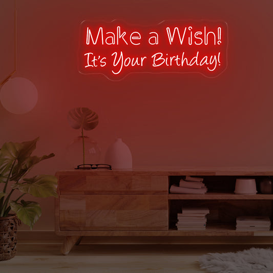 Make a wish! It is your birthday
