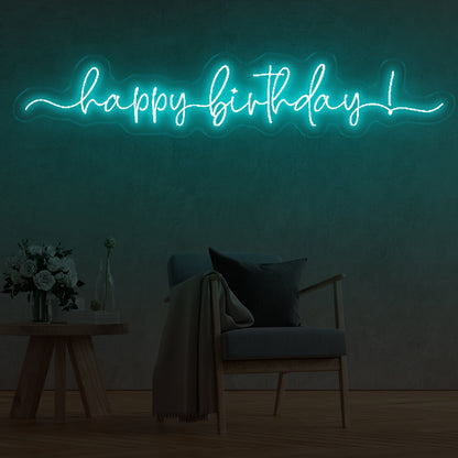 Happy Birthday Neon Signs Green- Oasis Neon Signs