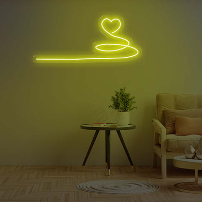 Love Heart Extended - Neon Lights- One Neon Signs 