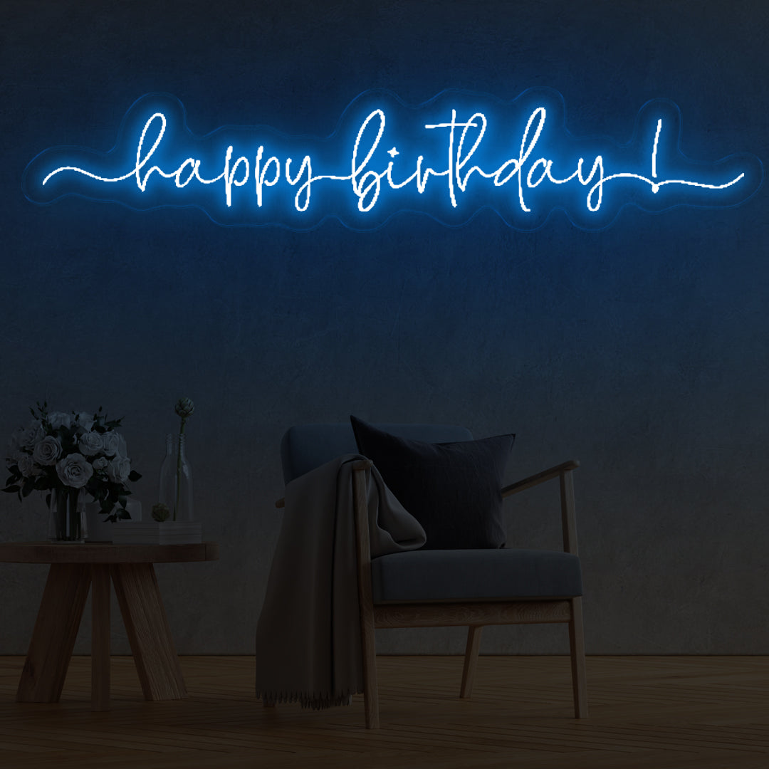 Happy Birthday  - LED Neon Lights - One Neon Signs 