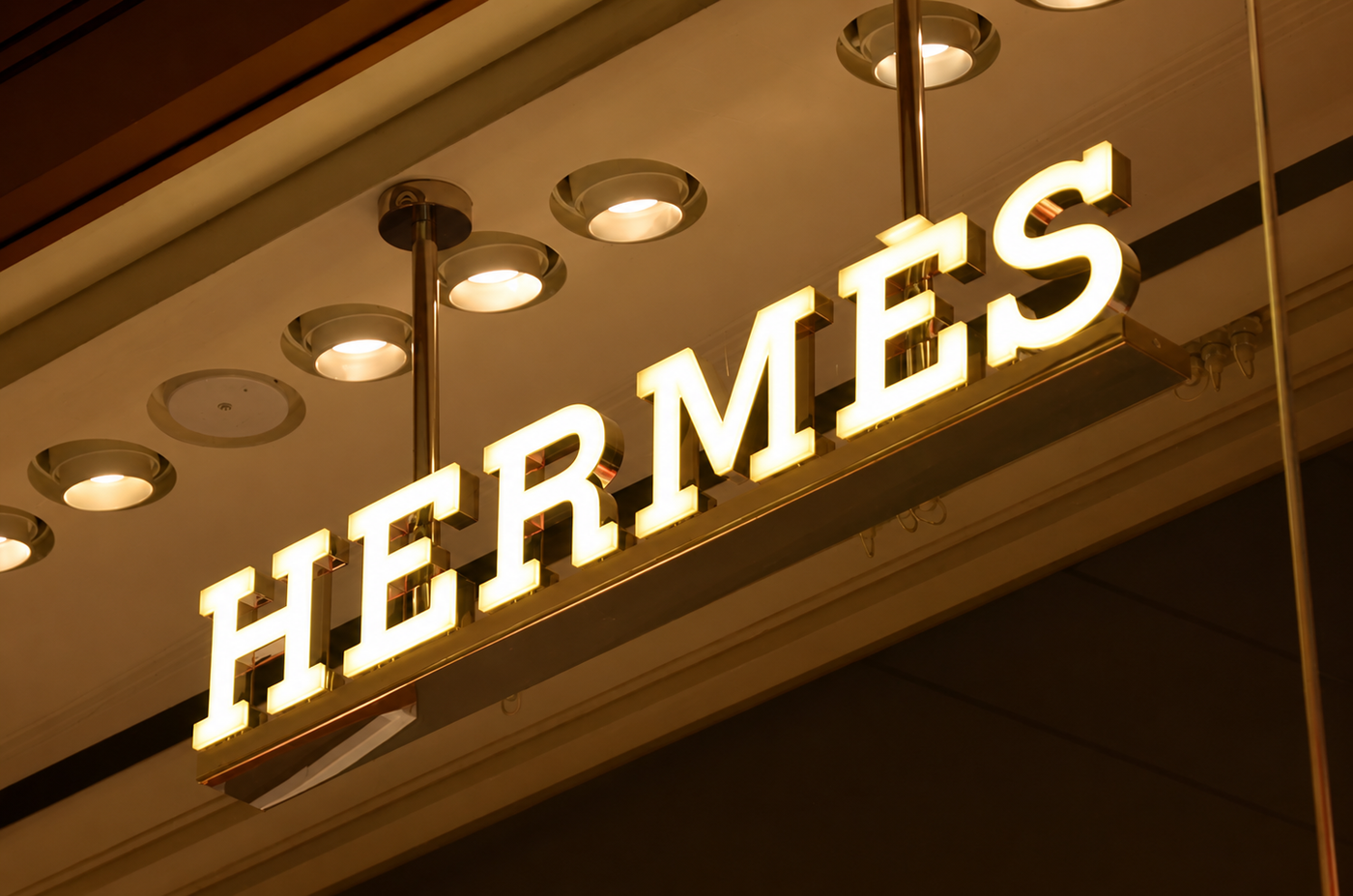 Illuminated front-lit letters installed across a modern retail shopfront