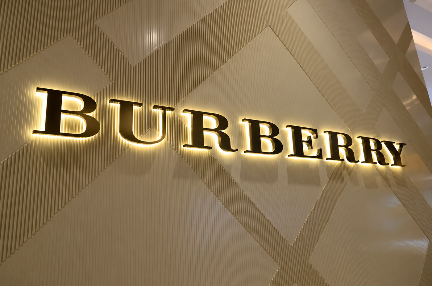 Individual halo-lit letters installed on a commercial building façade