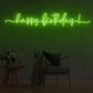 Happy Birthday - Green Neon Lights - One Neon Signs 