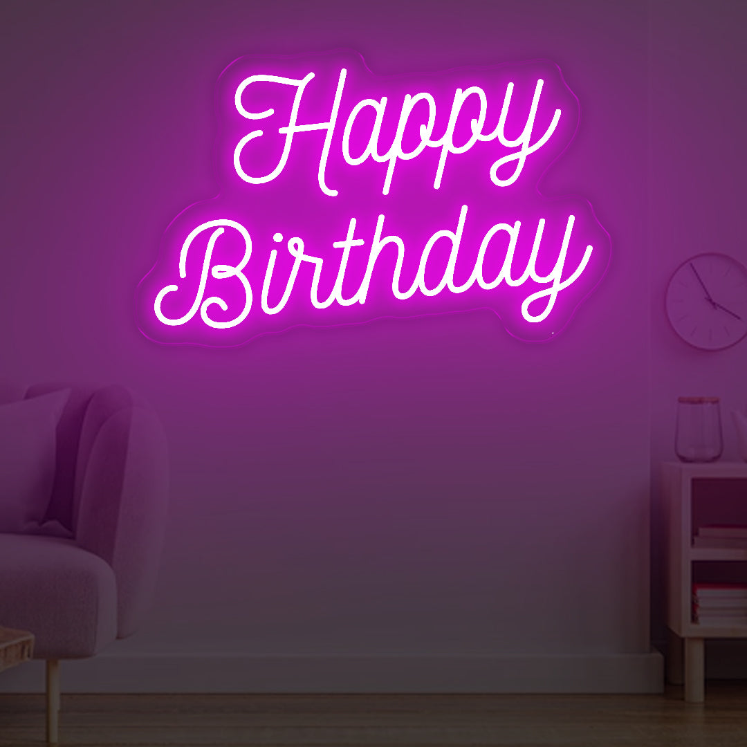 Happy Birthday - Neon Lights - One Neon Signs 