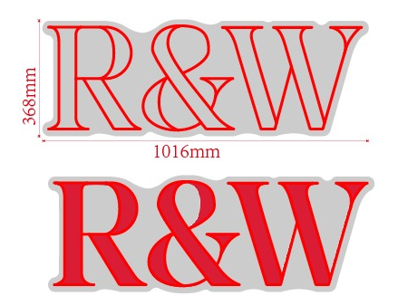 R & W with UV PRINT