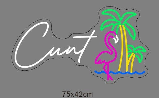 flamingo palm trees 750mm