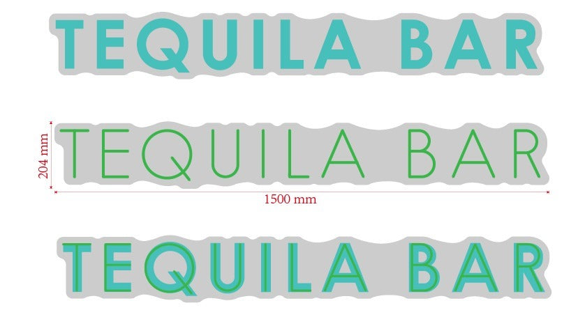 Tequila Bar Single Lined UV