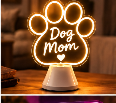 Dog Mom portable LED neon gift sign