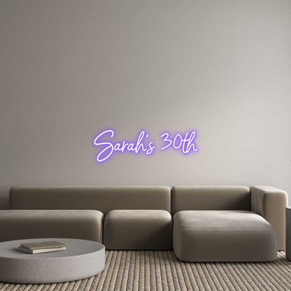 Custom Neon: Sarah’s 30th